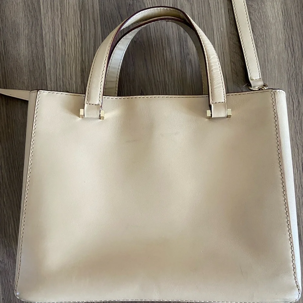 Kate Spade Cream Leather Tote